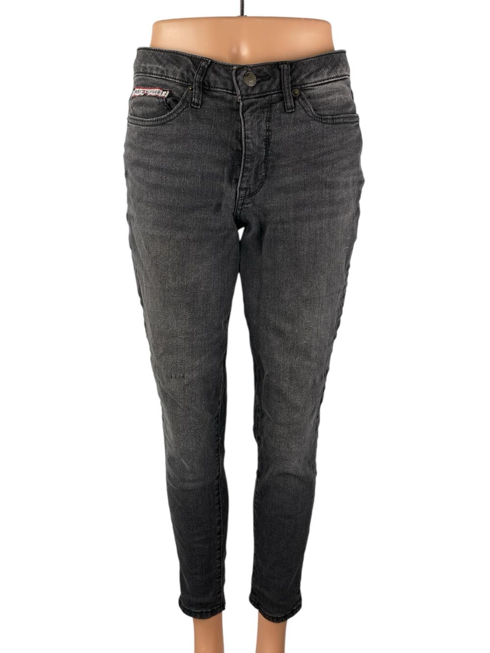 Tommy Hilfiger Women's Black Low Rise Slim Skinny Leg Denim Jeans Pants Size 4